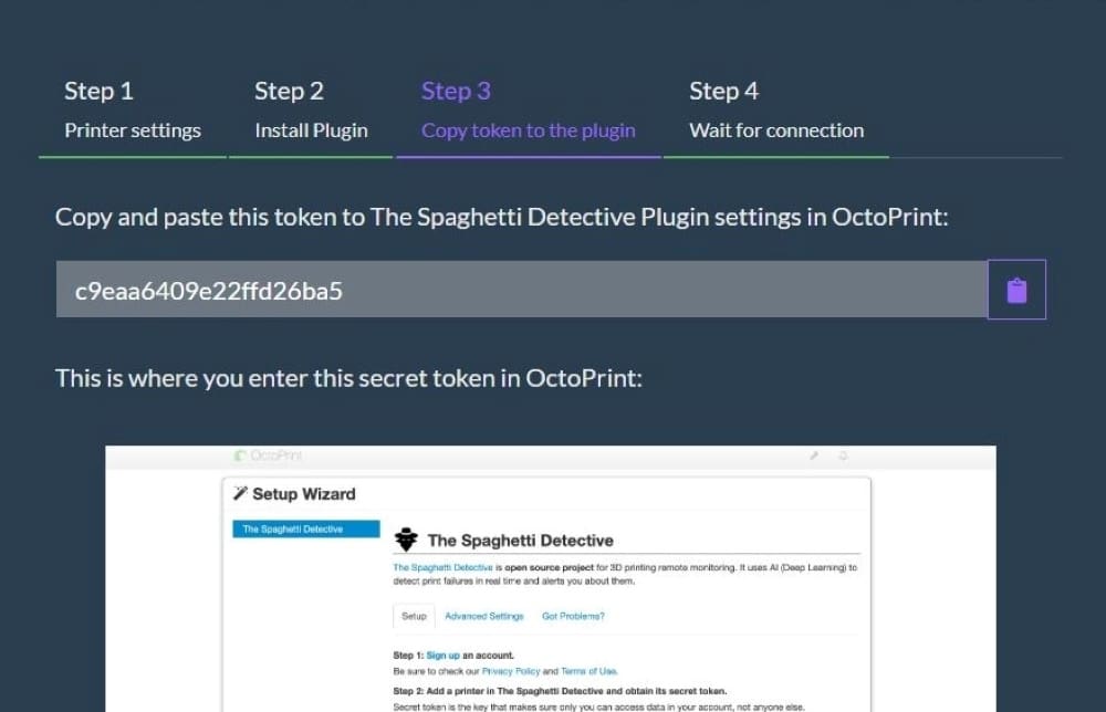 Step 9: Copy the token