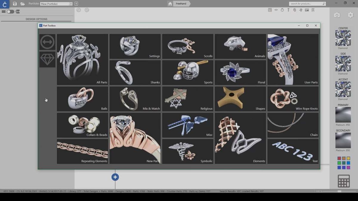 CounterSketch gives you a place to store your freehand designs for later use