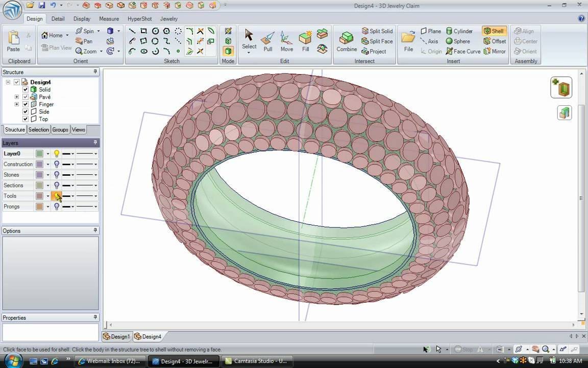 Firestorm CAD helps you place your stones
