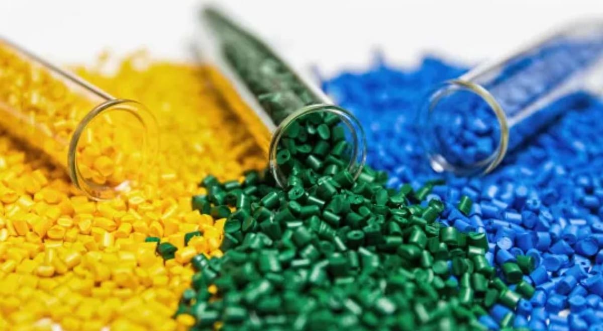 Pellets are next mixed with different additives