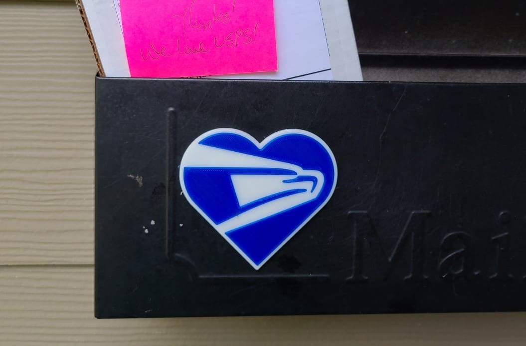 Show your support for your local USPS mail carrier with this mailbox decal