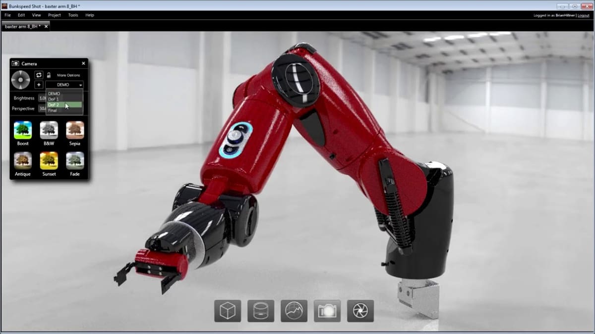 3D rendering is straightforward in SolidWorks