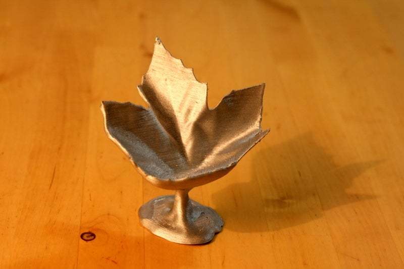 This leaf-shaped cup is better for decoration than drinking out of