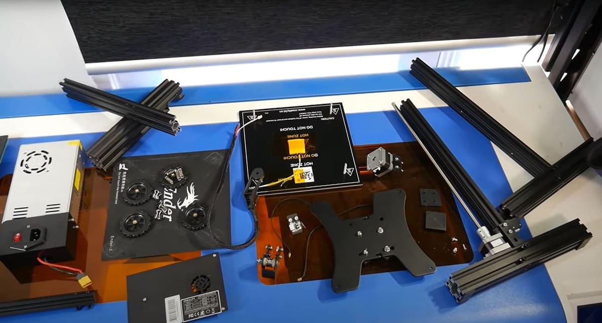 These are some of the parts you'll use from your original Ender 3