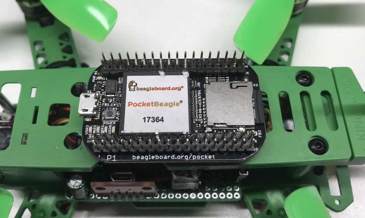 The PocketBeagle board is comparable to the Raspberry Pi Zero