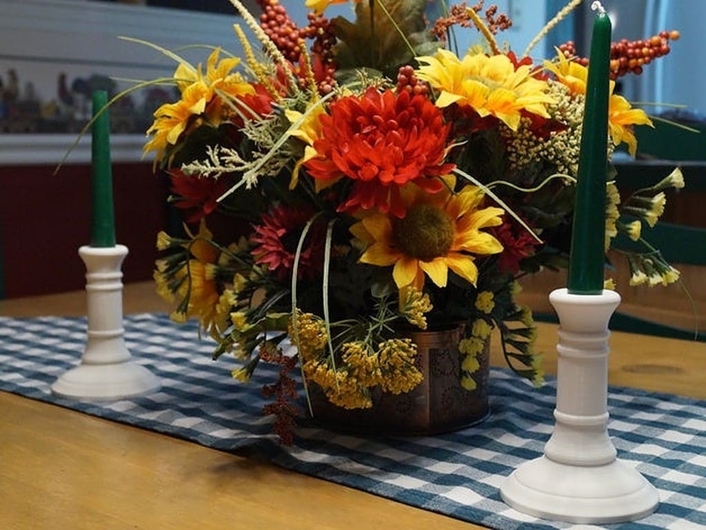 These candle holders look great on any Thanksgiving spread
