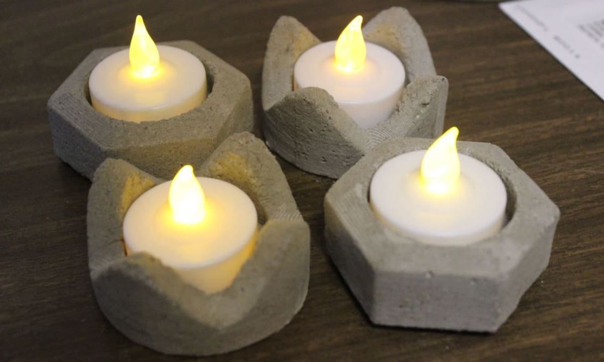Unless you're using LED candles, candle holders should be printed in heat-resistant materials
