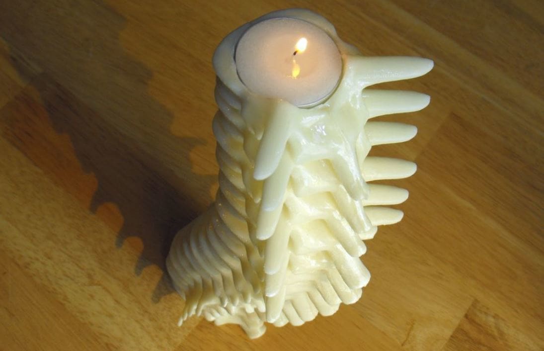 A spooky table decoration for Halloween