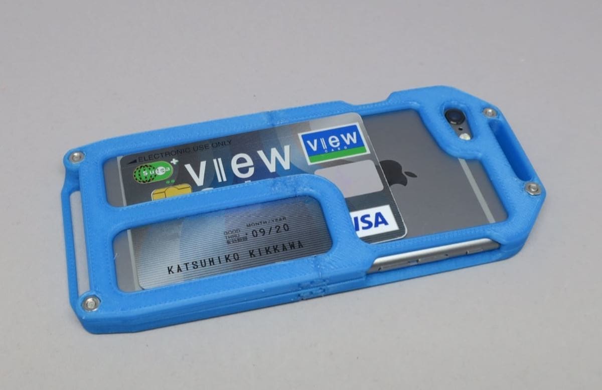 Phone, cards, and cash all together