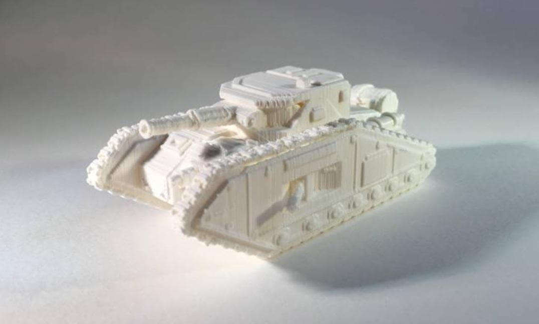 This tank should be scaled up to bring out the detail