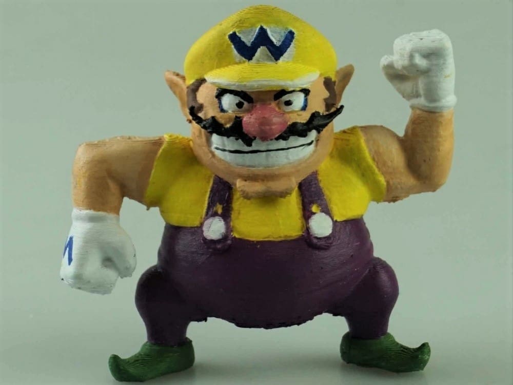 Wario and his signature zig-zag mustache