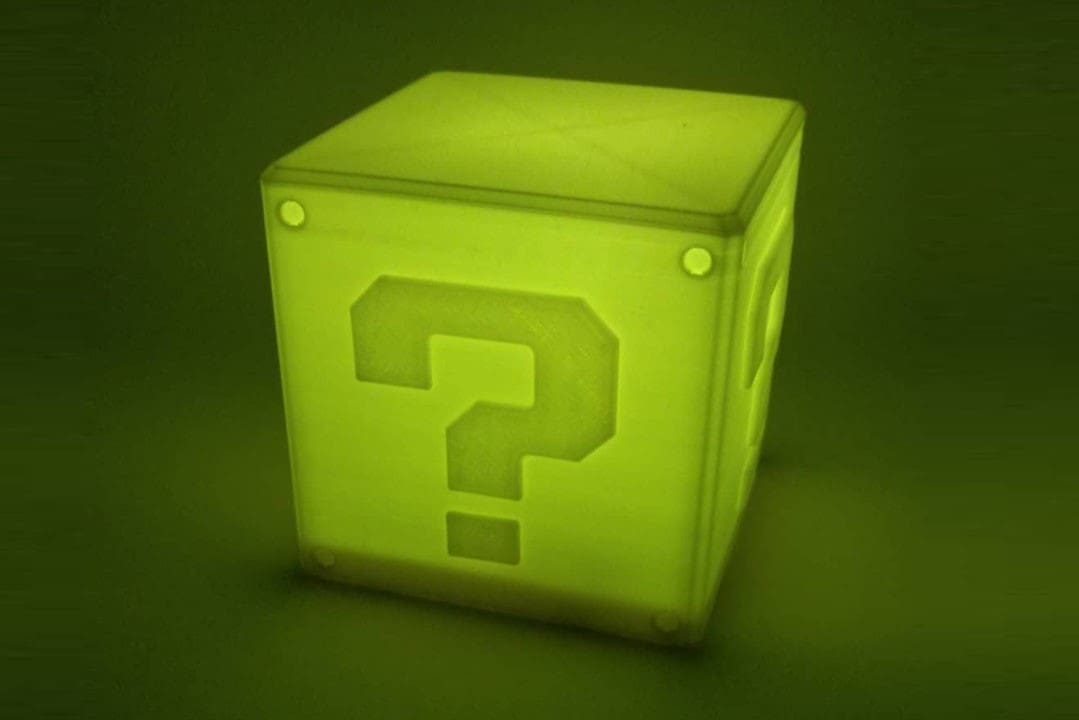 This glowing block would make a great nightlight!