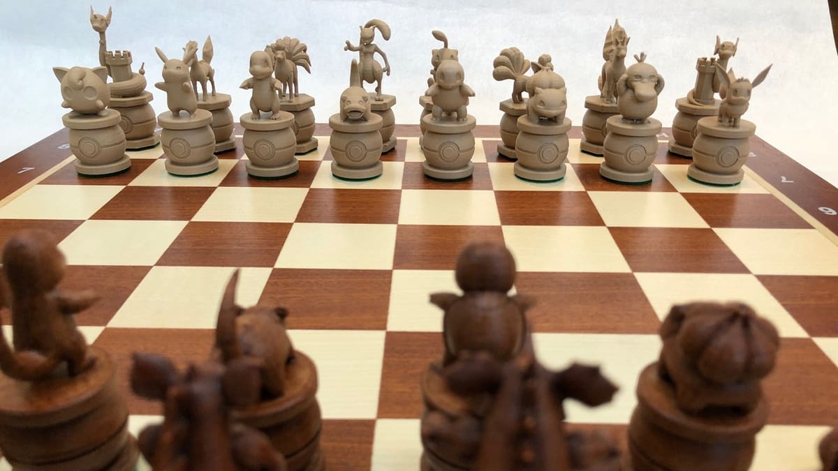 Print eight different Pokémon as pawns, or just an army of Eevee!