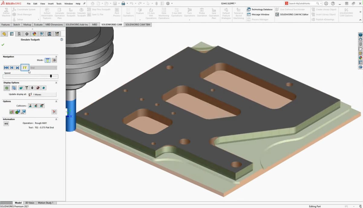 Preparing a CNC piece