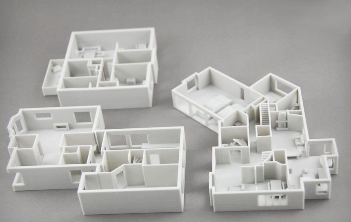 Architectural models can be 3D printed