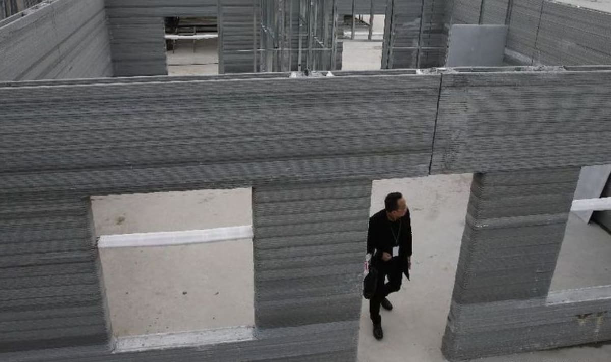 This Chinese apartment building was constructed using a 3D printer