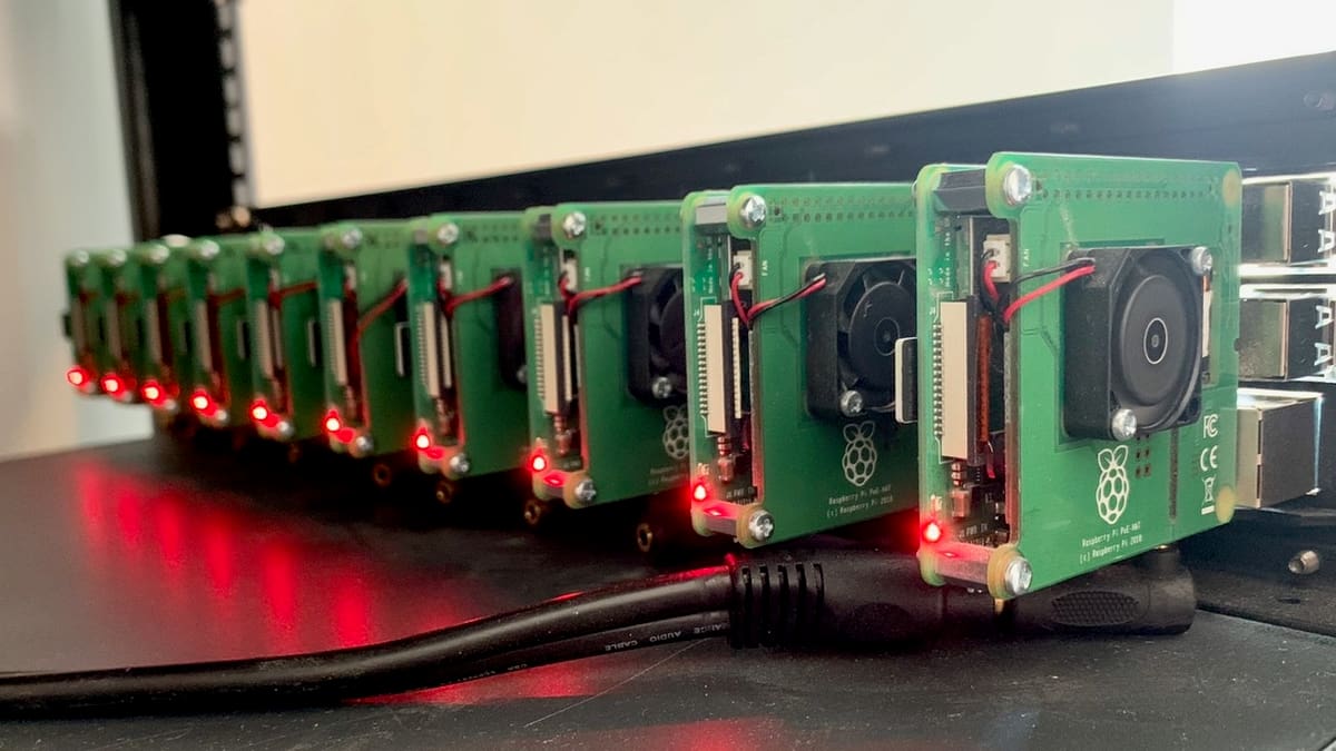 A Raspberry Pi cluster up and running