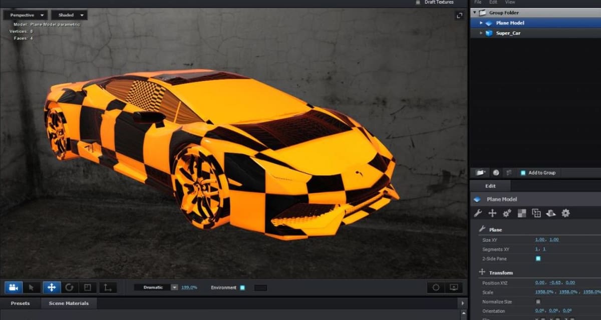 OBJ files can contain texture and different colors, while STEP files can't