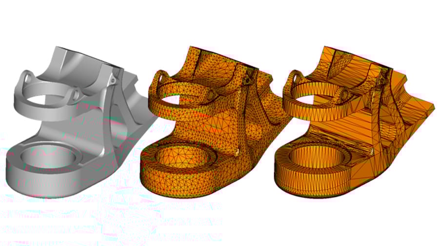 Converting a solid body to an STL is digital simplification that results in information loss