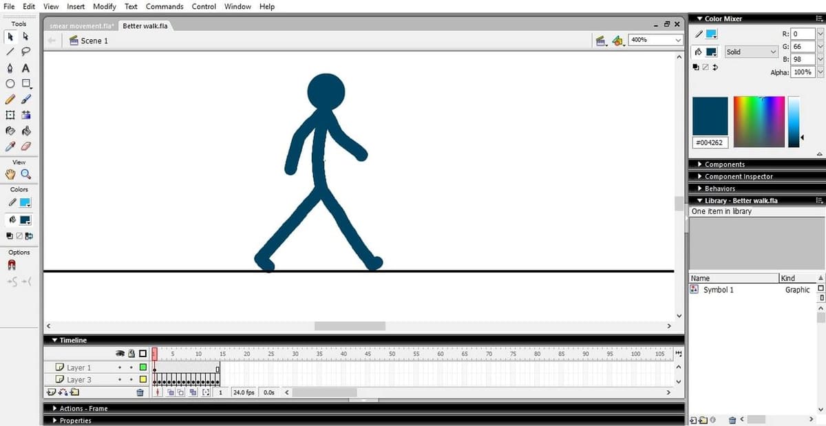 Macromedia Flash MX 2004 remains a popular animation software due to its simple and intuitive interface