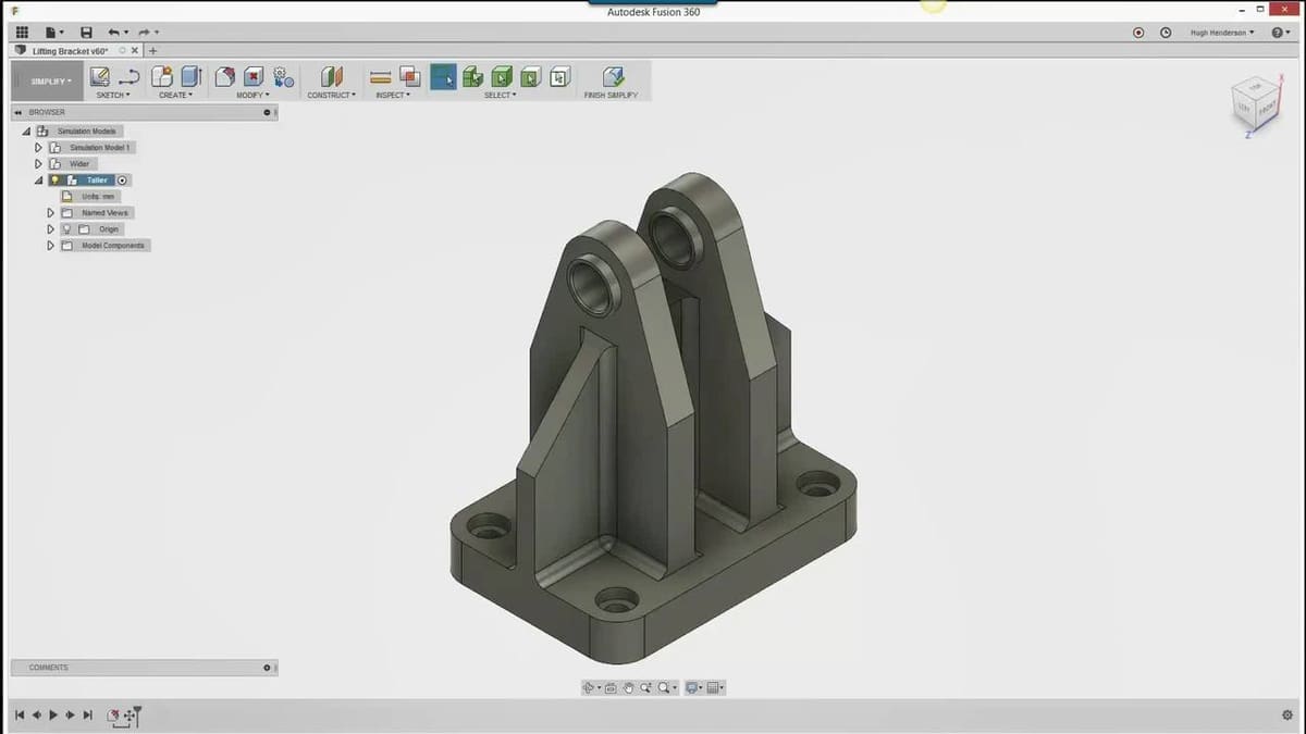 Making simpler parts