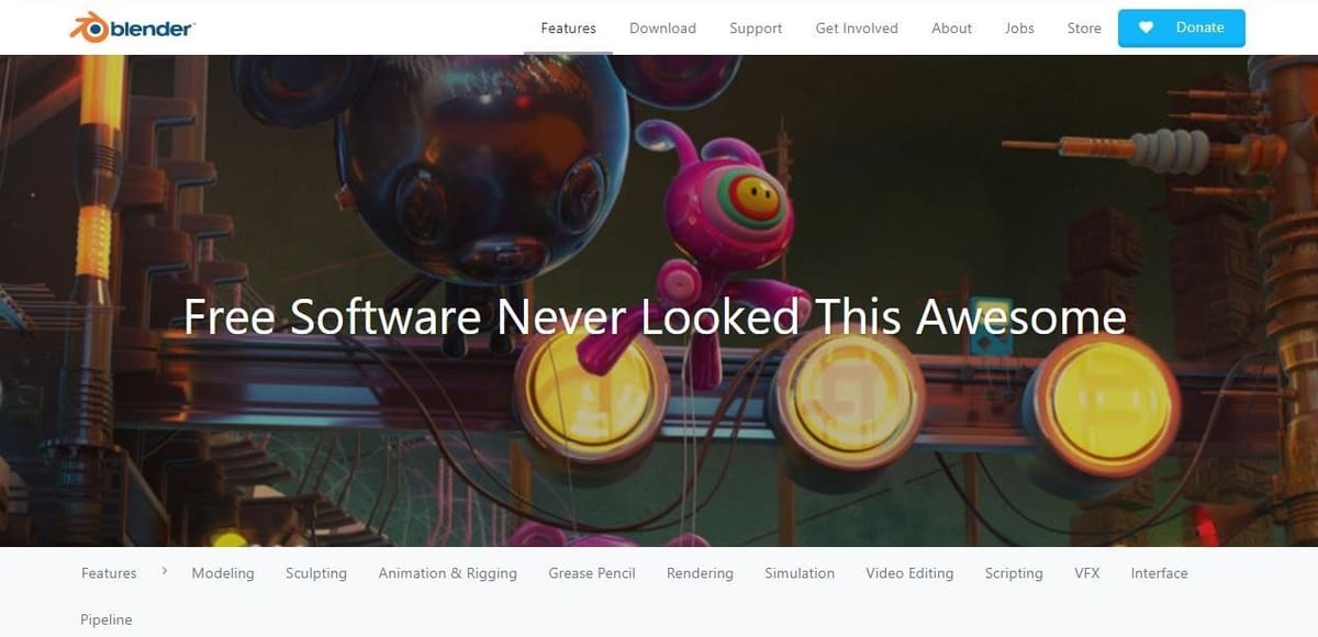 Blender is a powerful open-source 3D modeling tool that can be used to create objects and animations