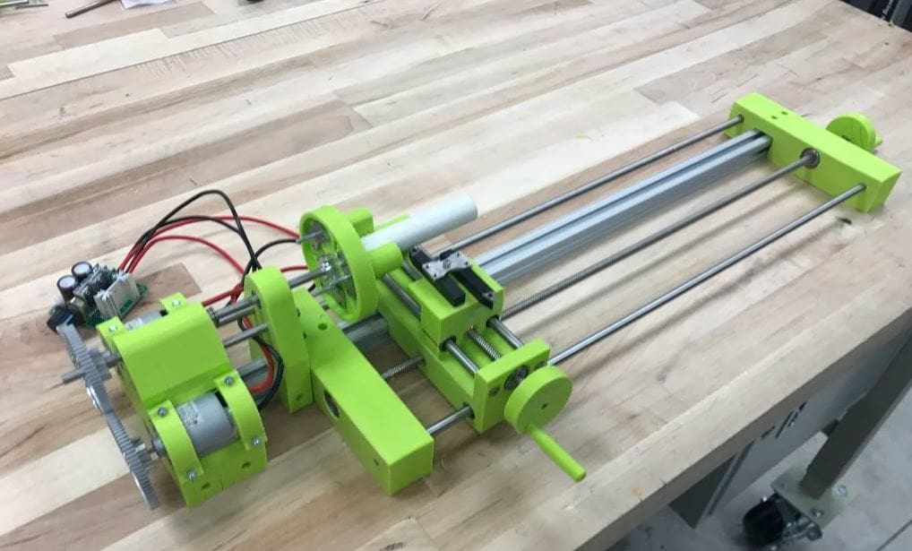 Make huge, custom objects with this full-size lathe