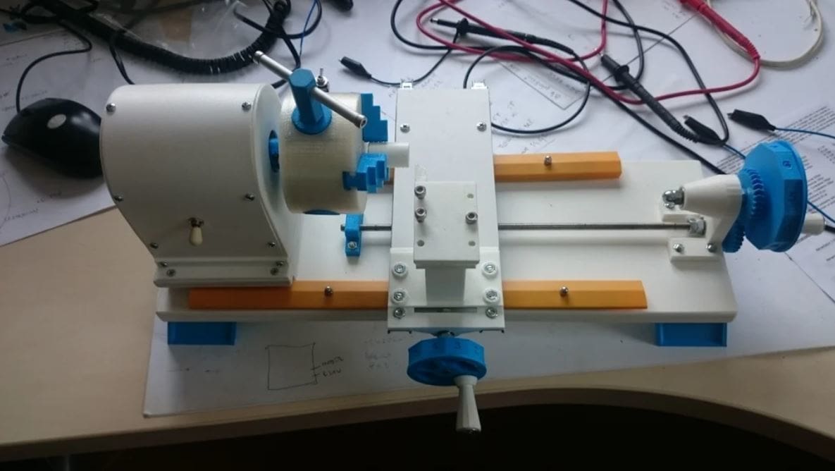 You'll need mostly 3D printed parts to assemble this lathe