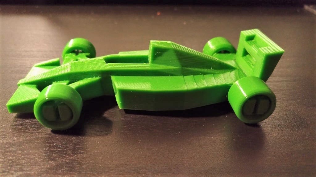 This toy car models an F1 McLaren MP4 from 1991