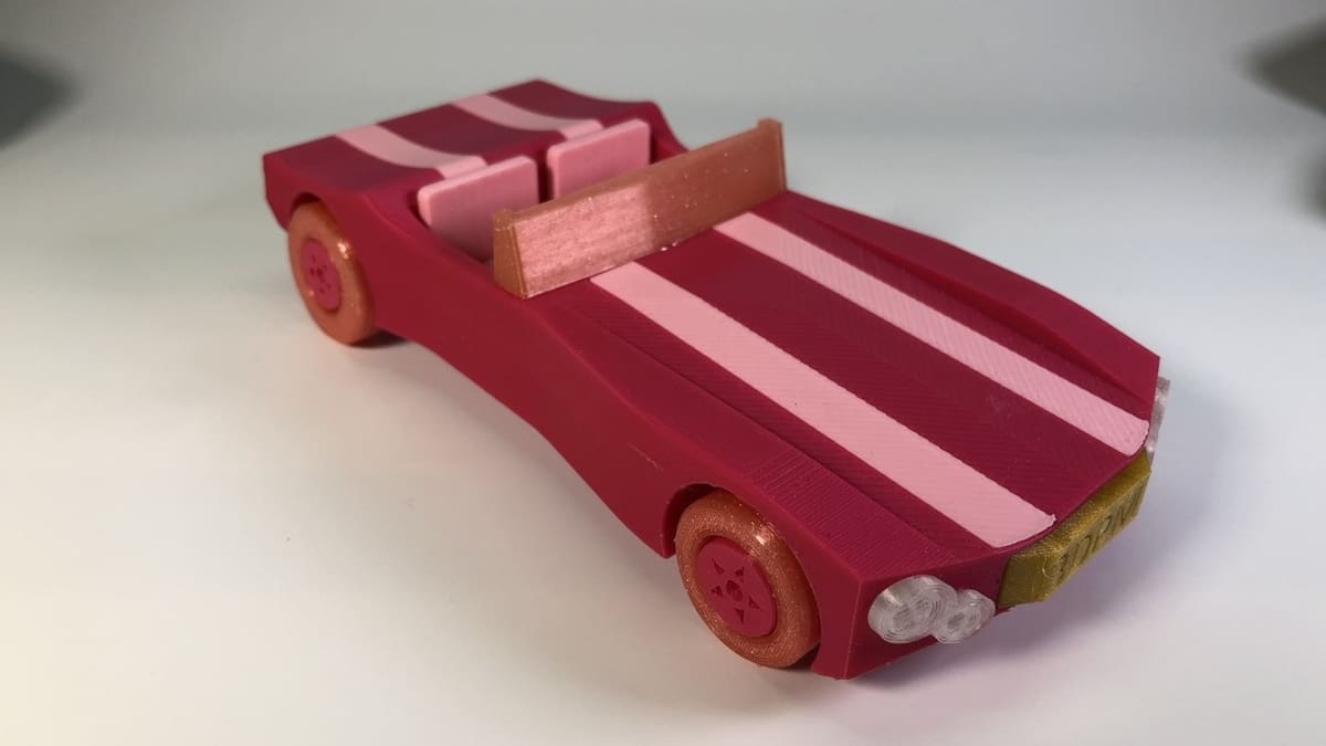 This car has four different versions that you can print