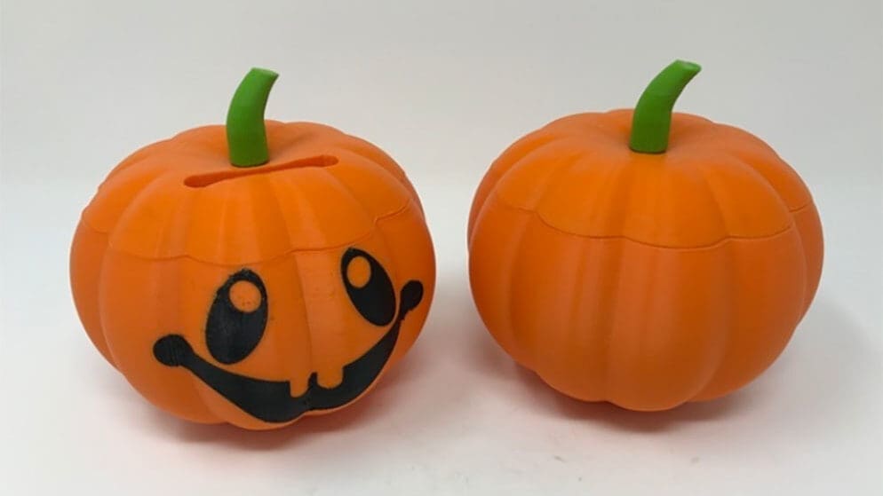 This pumpkin swallows your coins!