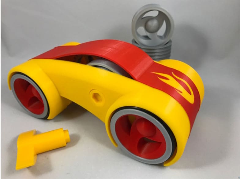 Get ready to race with this fast car!