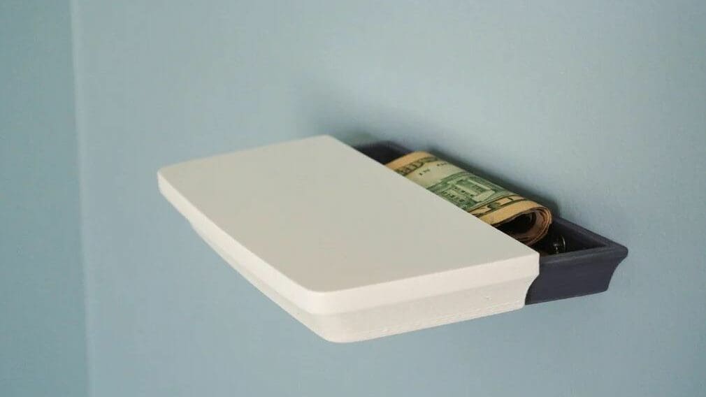 You should print this hidden shelf with a 25% infill