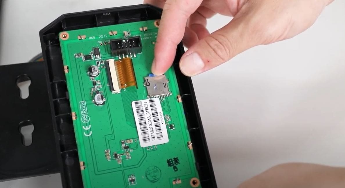Removing the microSD card from the LCD circuit board