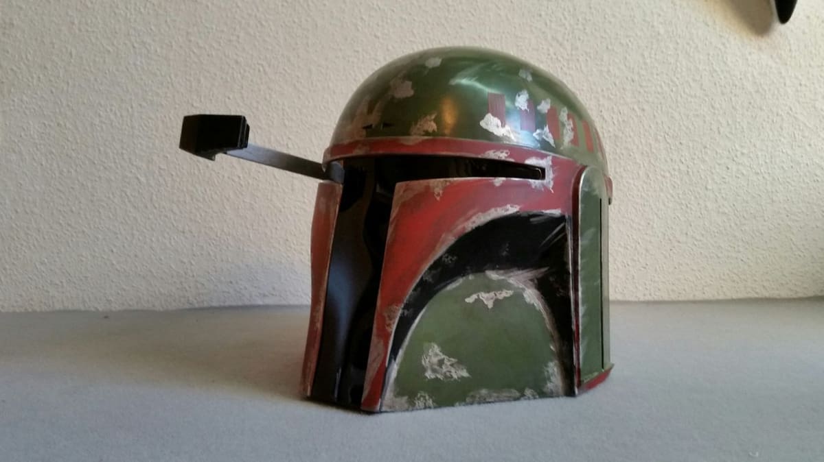 This helmet design includes an attachable range finder