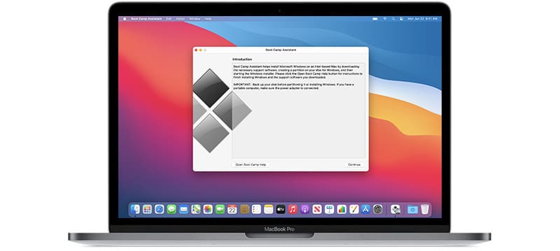 Bootcamp is Apple's utility for getting Windows on your Mac quickly