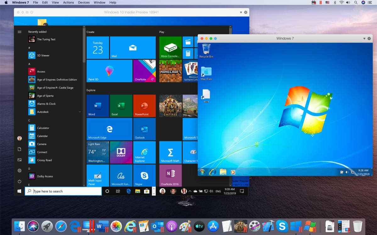 It's Windows, right on your Mac's desktop