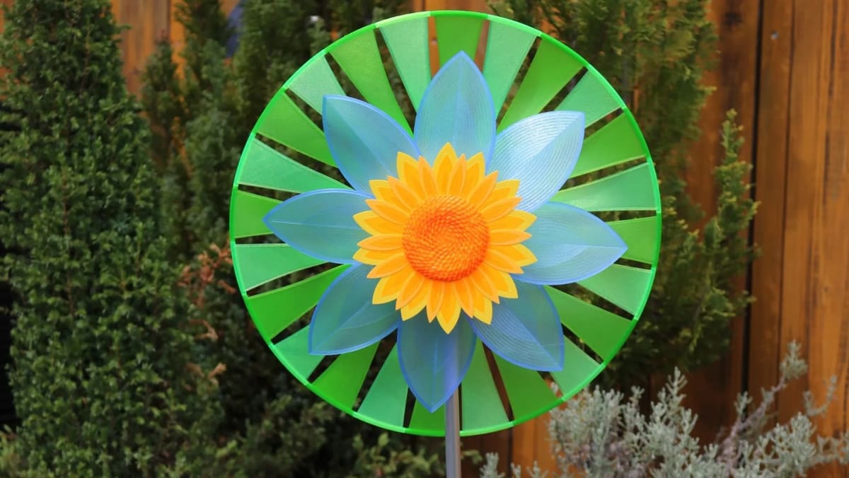 Image of: 33. Colorful Wind Wheel