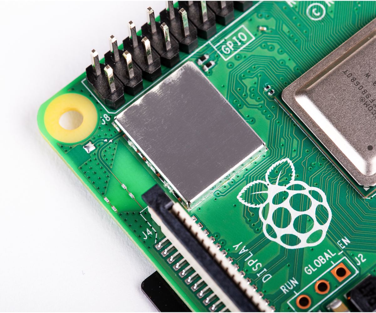 A close up of the Pi