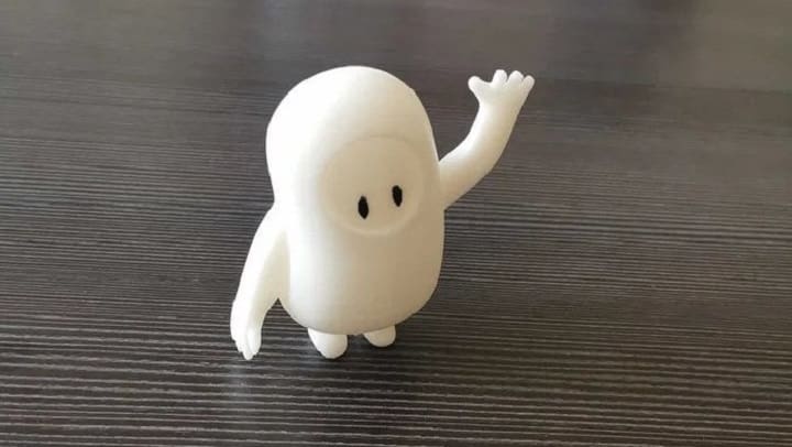This waving guy was printed using 20% infill