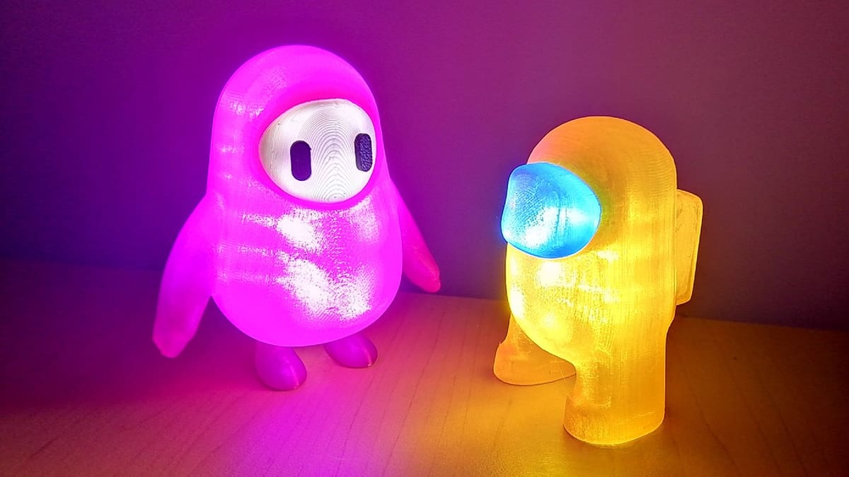Never fear the dark again with your friendly Fall Guys nightlight