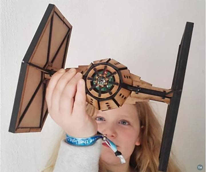 You only need a laser cutter to be able to conquer the galaxy