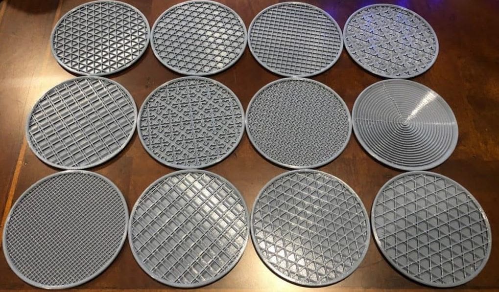 Some infill patterns offer strength in two or three dimensions