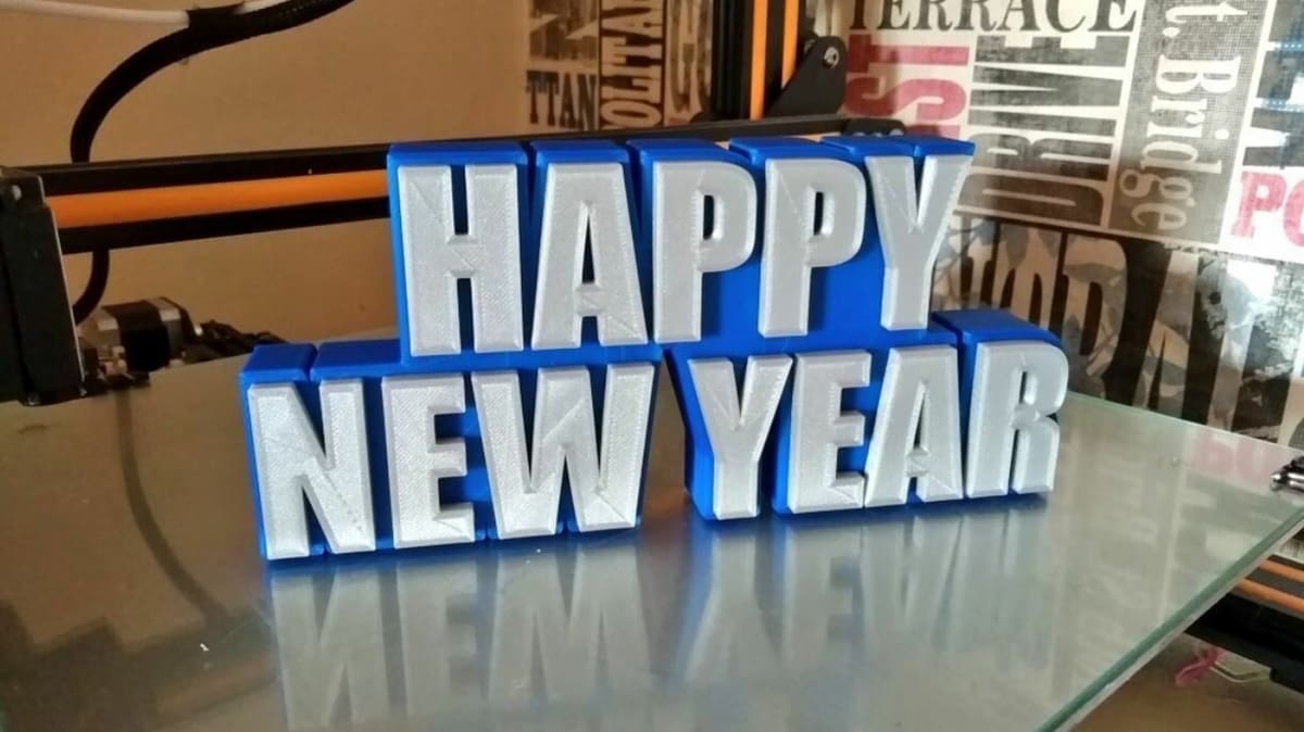 Switching the filament color for this sign makes this print look amazing