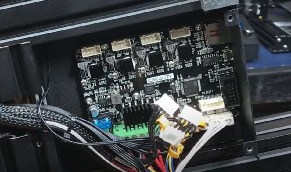The V4.2.7 board has specific ports for a Z-probe and a filament runout sensor