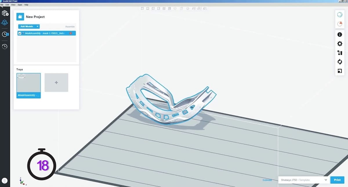 Some 3D printing software such as GrabCAD Print can pull color from OBJ files