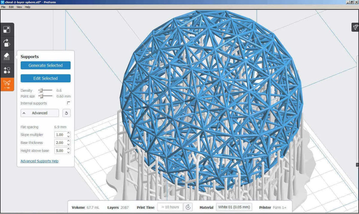 PreForm is Formlabs' proprietary slicing software