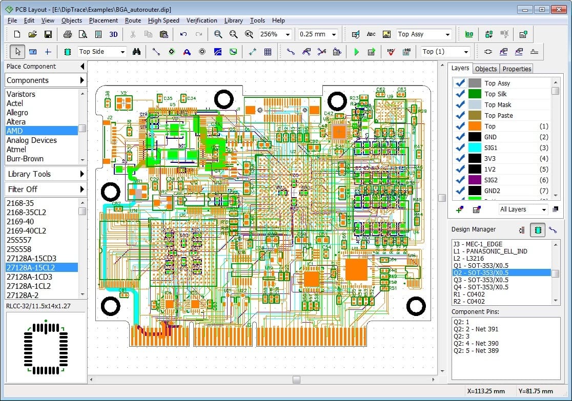 Powerful and easy to use, DipTrace offers free, though restricted, educational use