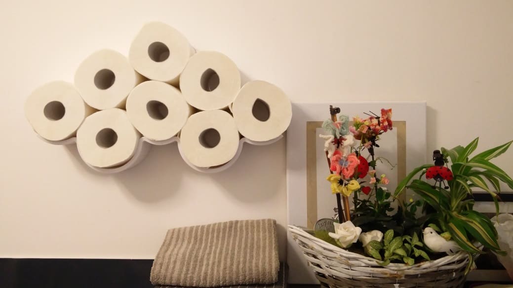 This modular print will fit as many rolls as you want