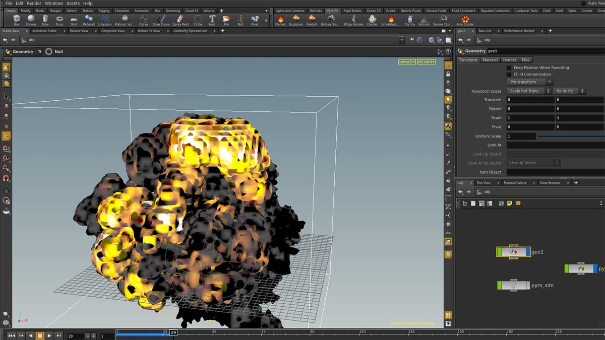 Photo de Conception 3D : meilleur logiciel 3D gratuit: Houdini Apprentice